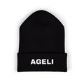 Embroidered "AGELI" Classic Cuffed Beanie